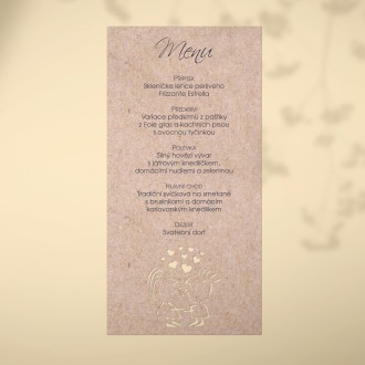 Wedding menu L2121m