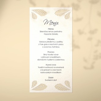 Wedding menu L2128m