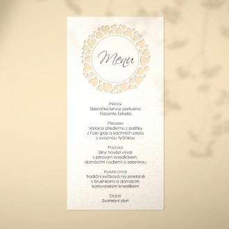 Wedding menu L2129m