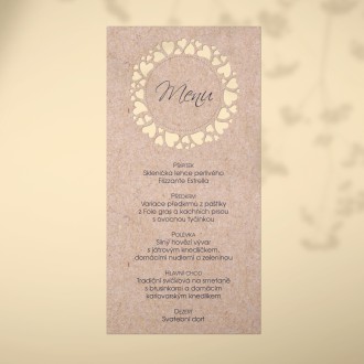 Wedding menu L2129m