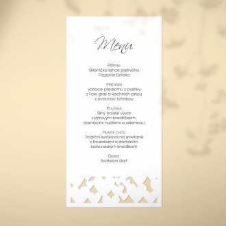 Wedding menu L2131m