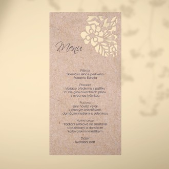 Wedding menu L2134m