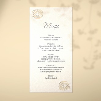 Wedding menu L2135m