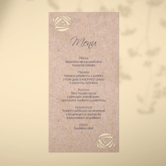 Wedding menu L2135m