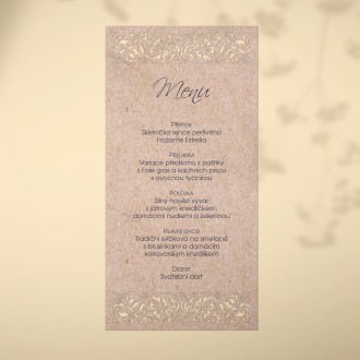 Wedding menu L2136m