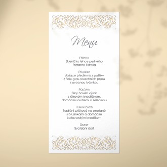 Wedding menu L2136m