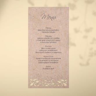 Wedding menu L2138m