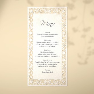 Wedding menu L2146m