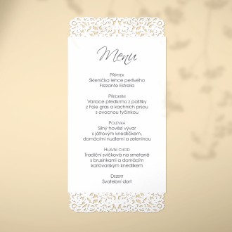 Wedding menu L2154m
