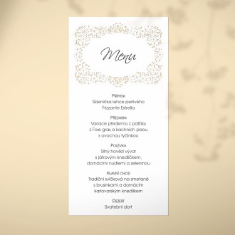 Wedding menu L2157m