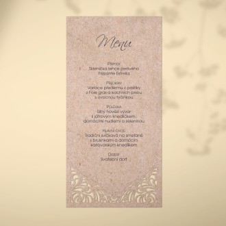 Wedding menu L2158m