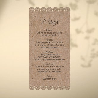 Wedding menu L2161m