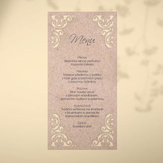 Wedding menu L2163m