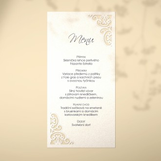 Wedding menu L2164m