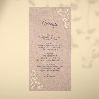 Wedding menu L2164m