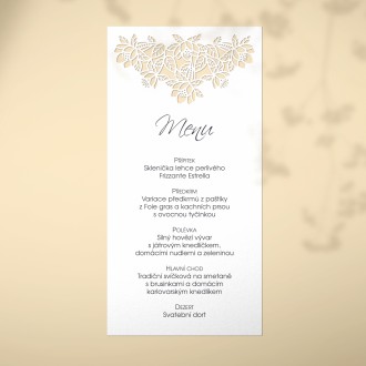 Wedding menu L2166m