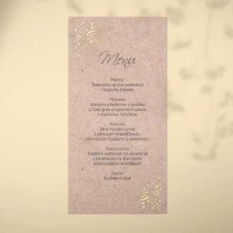 Wedding menu L2167m