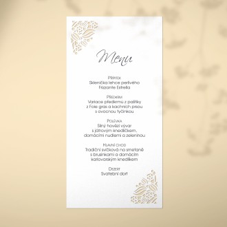 Wedding menu L2167m