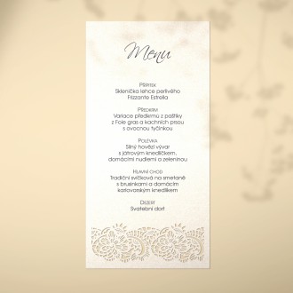 Wedding menu L2169m