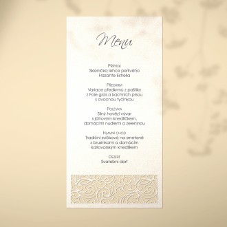 Wedding menu L2171m
