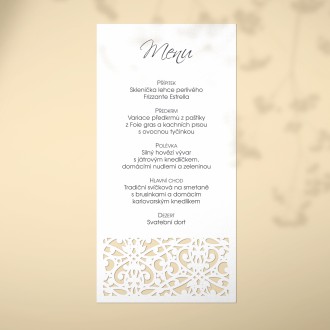 Wedding menu L2172m