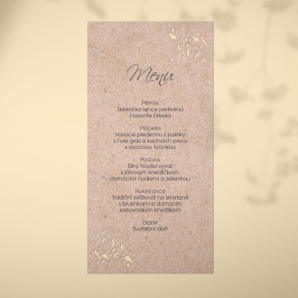 Wedding menu L2173m