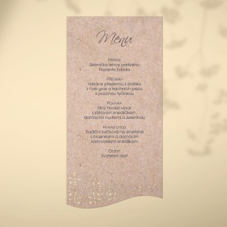 Wedding menu L2177m