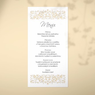 Wedding menu L2182m