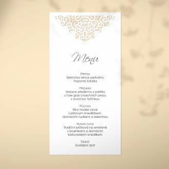 Wedding menu L2183m