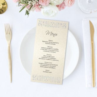 Wedding menu L2184m