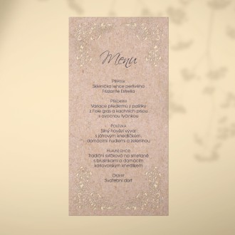 Wedding menu L2185m