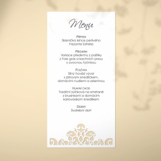 Wedding menu L2189m