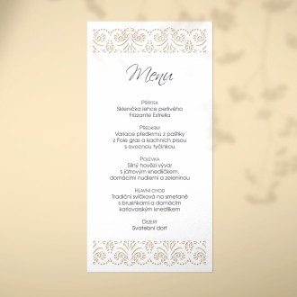 Wedding menu L2193m