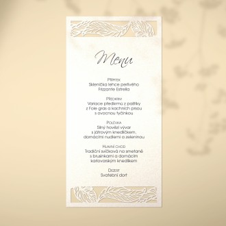Wedding menu L2213m