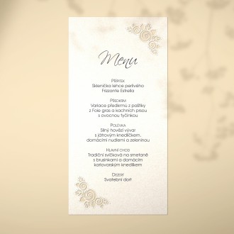 Wedding menu L2216m