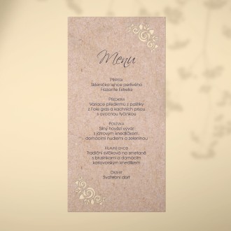 Wedding menu L2216m