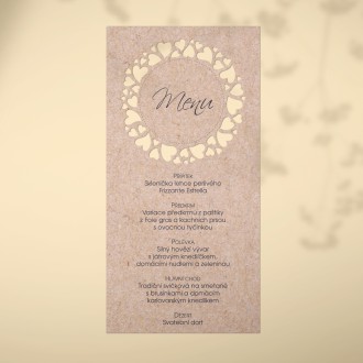 Wedding menu L2219m