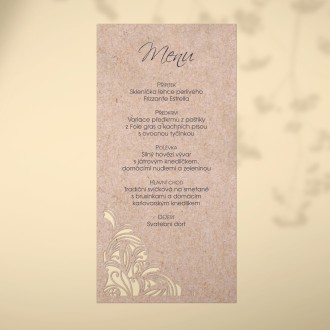 Wedding menu L2221m