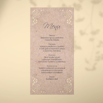 Wedding menu L2224m