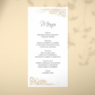 Wedding menu L2226m