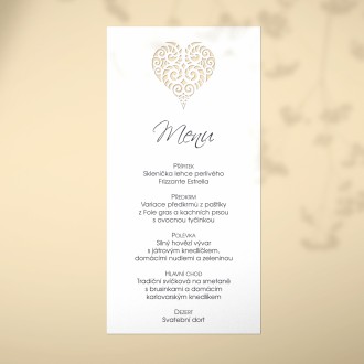 Wedding menu L2228m
