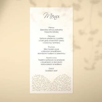 Wedding menu L2231m