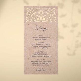Wedding menu L2238m