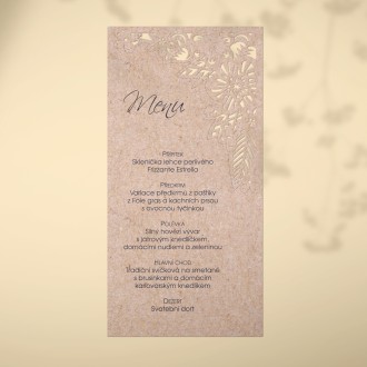 Wedding menu L2239m