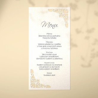 Wedding menu L2242m