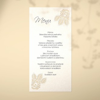 Wedding menu L2243m