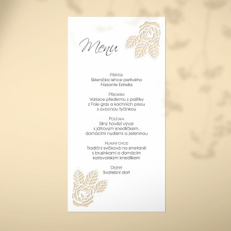 Wedding menu L2243m