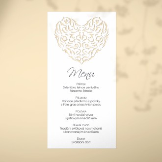 Wedding menu L2244m