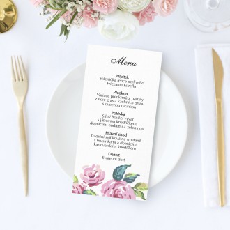 Wedding menu KL1829m