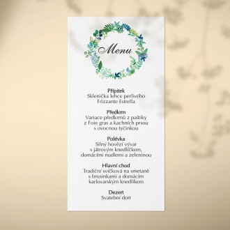 Wedding menu KL1832m